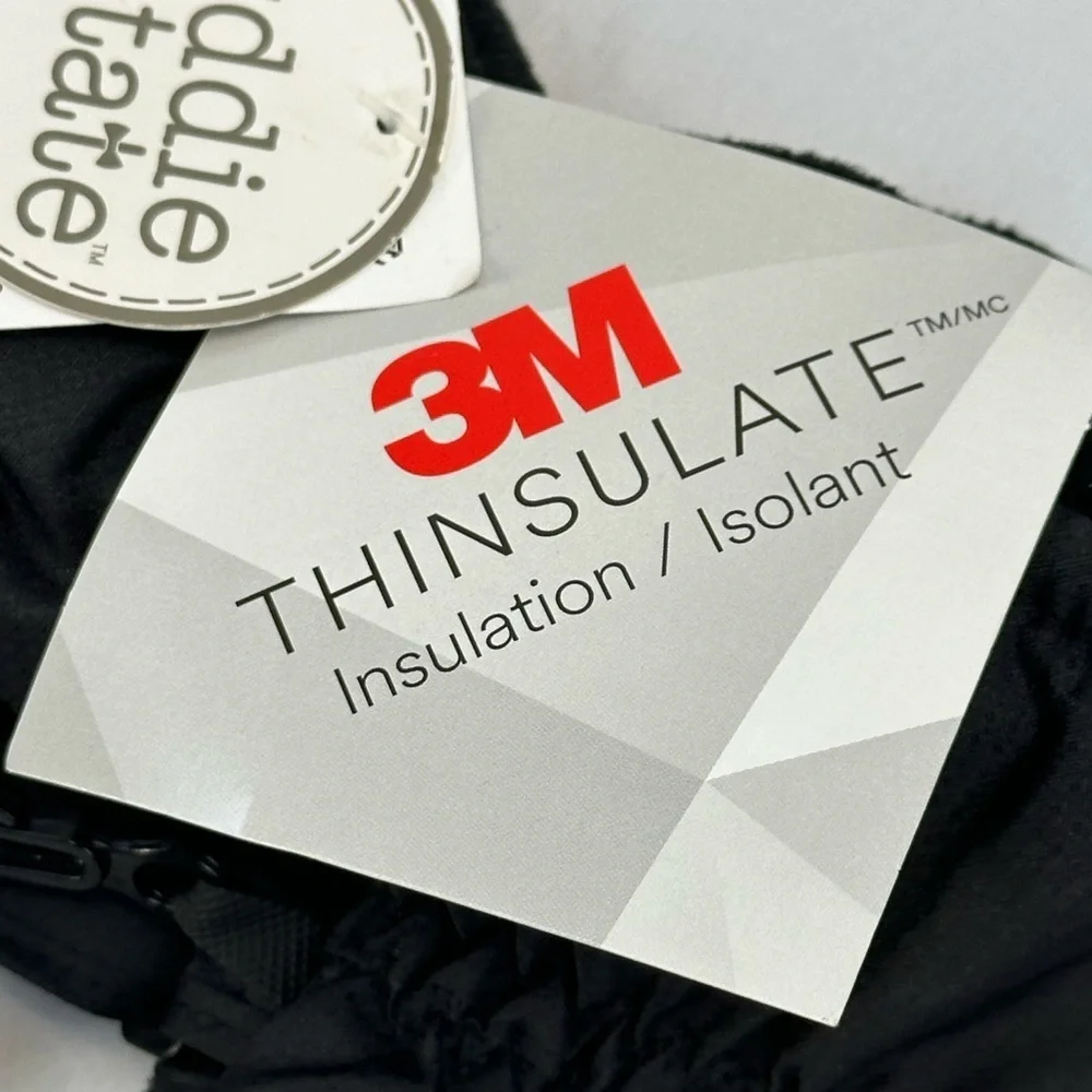 Addie & Tate Ski Gloves with 3M Thinsulate - Black - One Size